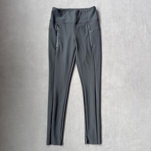 Athleta Stellar Tight Pants Womens XS Gray Slim Ankle Pocket Stretch Commute